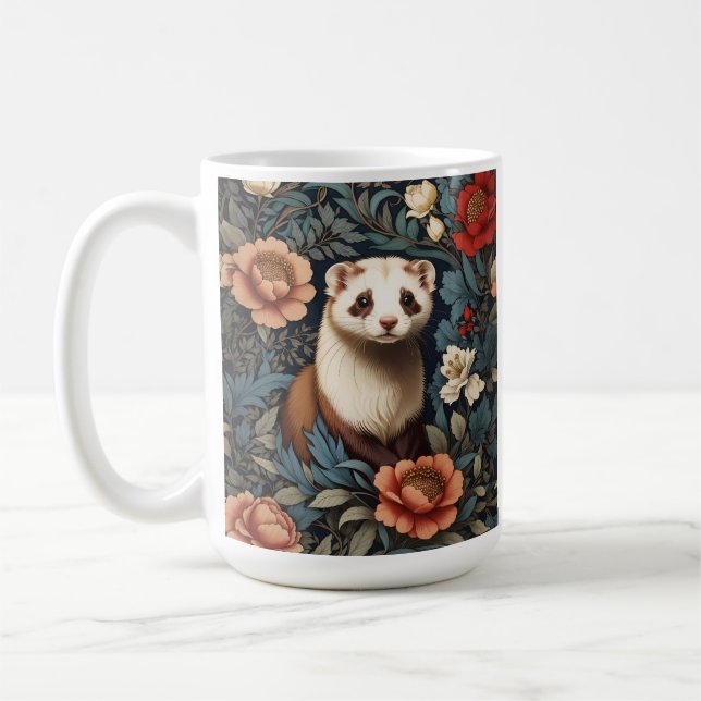 Mug Beau Ferret William Morris Inspiré (Gauche)