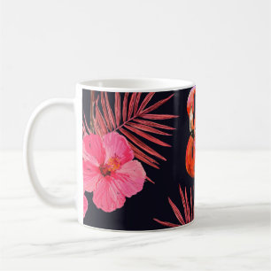 Mug Beau fond motif d'été fleuri sans soudure