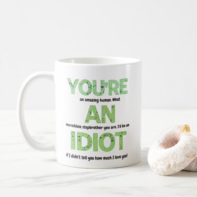 Mug Beau-frère, vous êtes un cadeau humain incroyable (Avec donut)
