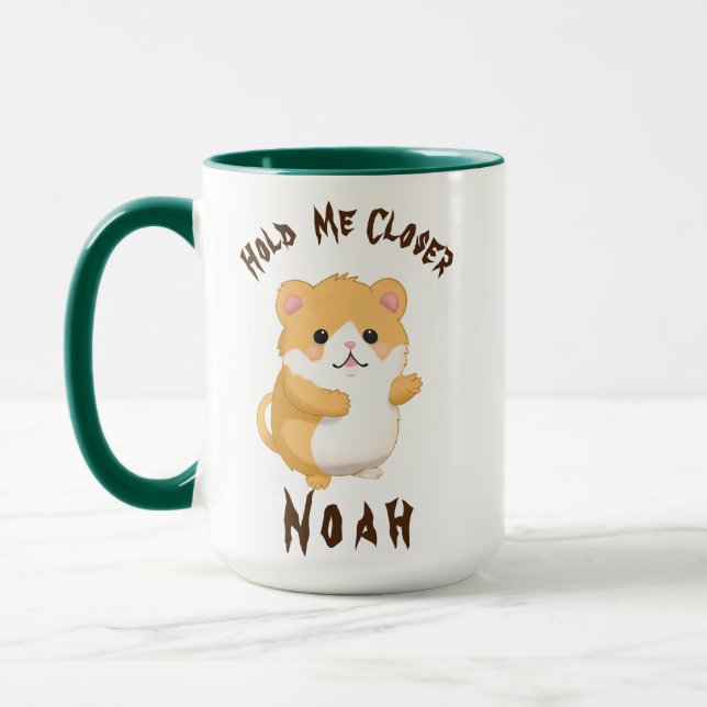 Mug Beau Hamster D'Aquarelle Me Tenir Plus Près Person (Gauche)