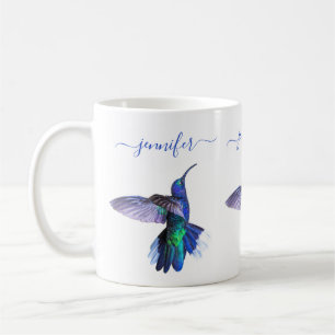 Mug Beau Hummingbird Nom personnalisé
