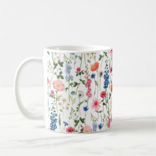 Mug Beau jardin fleuri coloré sans couture motif