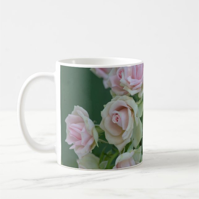Mug Beau jardin rose clair roses (Gauche)