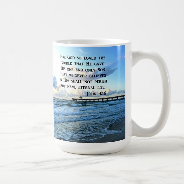 MUG BEAU JOHN 3:16 INSPIRING PHOTO (Droite)