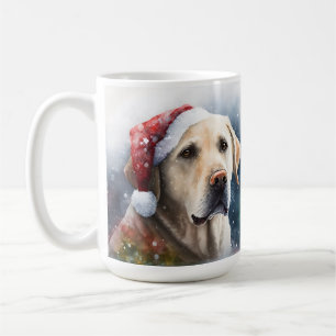 MUG BEAU LABRADOR JAUNE EN COULEUR D'EAU