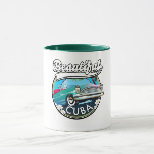Mug Beau logo Cuba rétro.