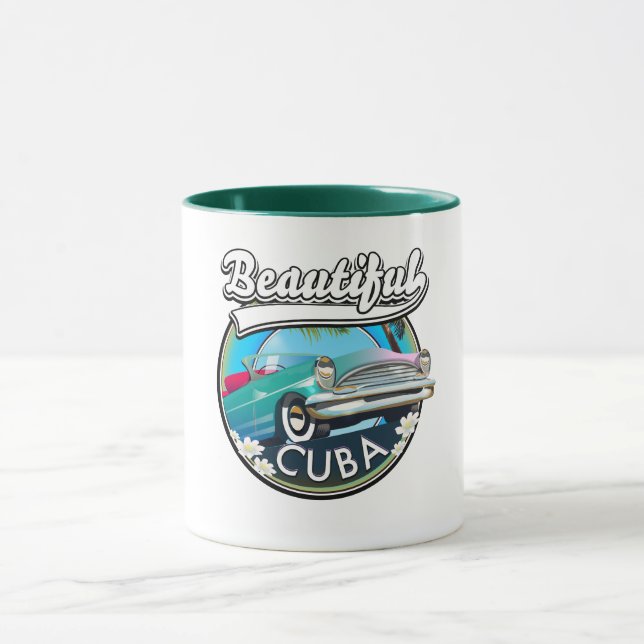Mug Beau logo Cuba rétro. (Centre)