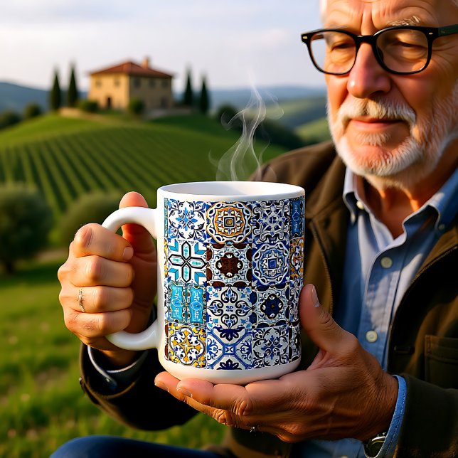 Mug 🤩 Beau mélange d'Azulejos (Beautiful mix of Azulejos Coffee Mug)