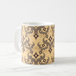 Mug Beau motif ethnique de Damas pointillisme