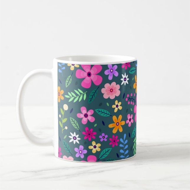 Mug Beau motif floral (Gauche)