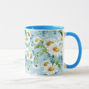 Mug Beau motif floral lumineux élégant 2