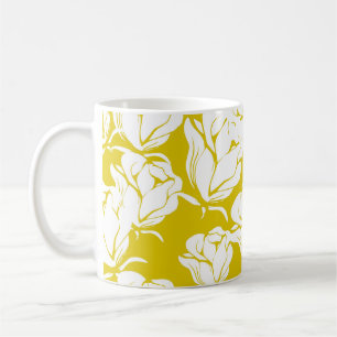 Mug Beau motif floral sans couture arrière - plan.