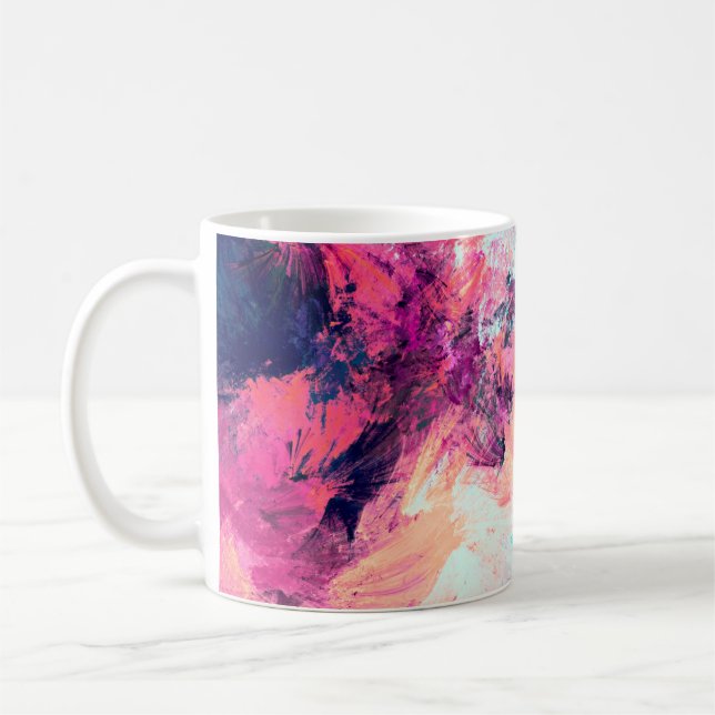 Mug Beau motif futuriste multicolore froid. Abst (Gauche)