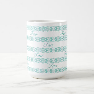 Mug Beau Motif géométrique Tao Turquoise