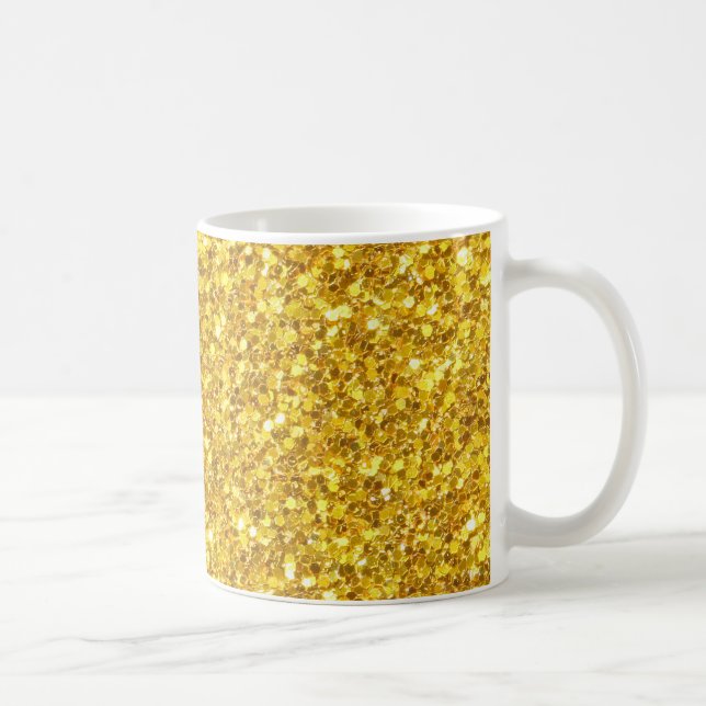 Mug Beau Motif Gold Glistering (Droite)