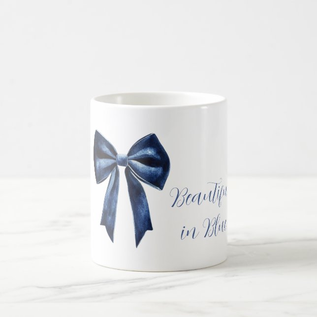 Mug Beau Nœud Bleu Blanc (Centre)