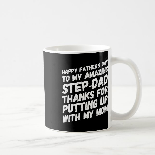 Mug Beau-papa incroyable merci de supporter ma mère (Droite)