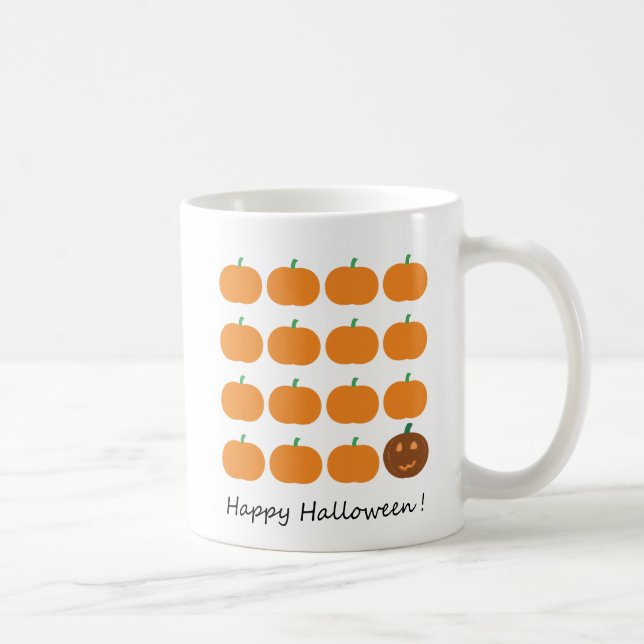 Mug Beau Patch Citrouille Halloween (Droite)