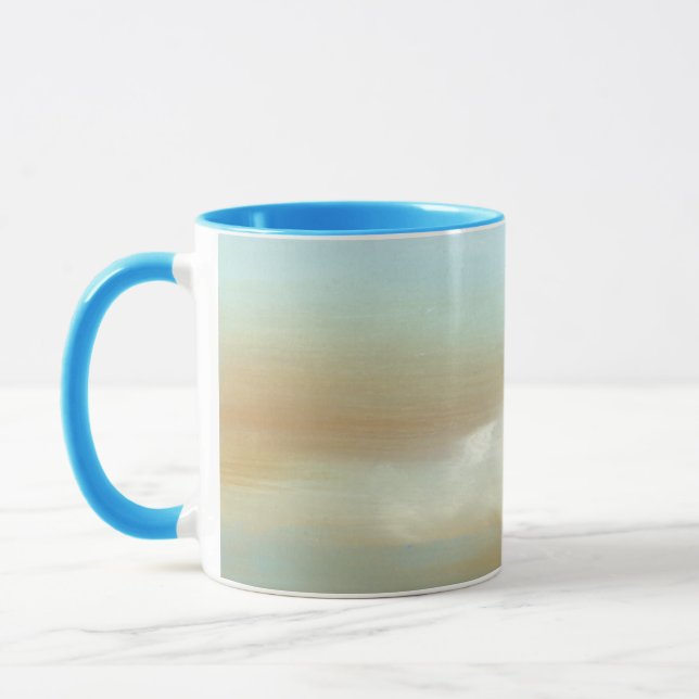 Mug Beau paysage avec nuages fluides (Gauche)