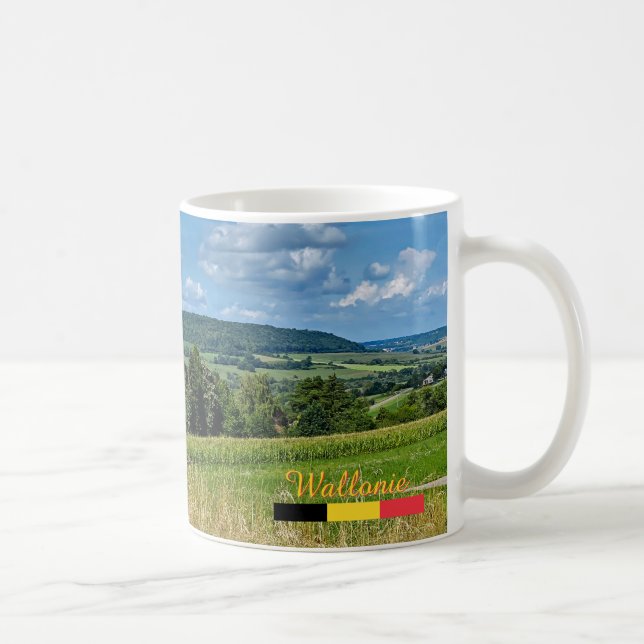 Mug Beau paysage en Wallonie, voyage (Droite)