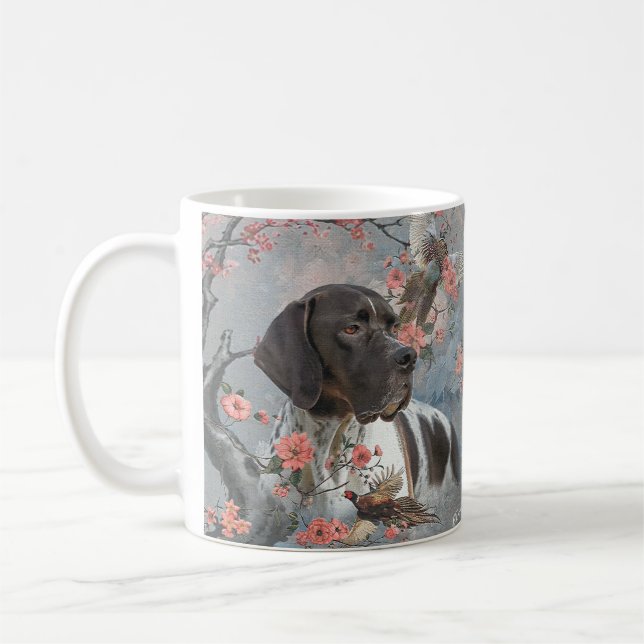 Mug Beau pointeur avec faisans (Gauche)