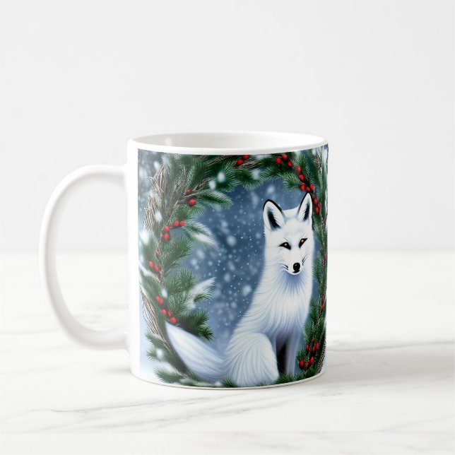 Mug Beau renard de Noël (Gauche)