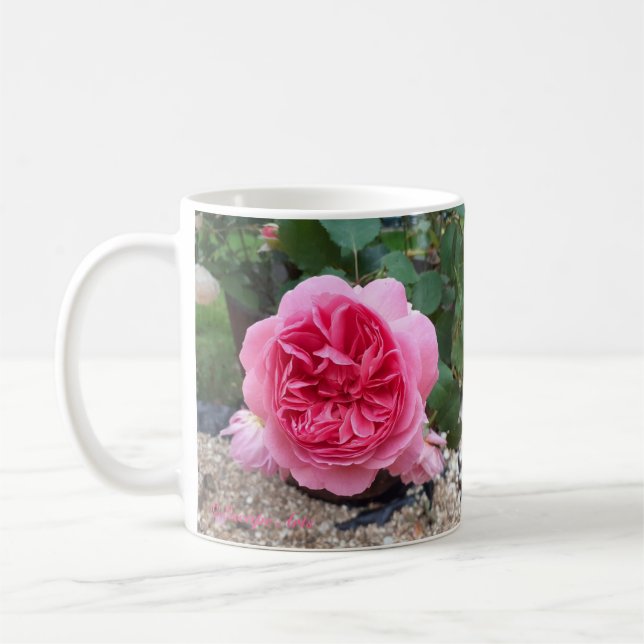Mug Beau Rose de la campagne rose Floral Gardener's Mu (Gauche)