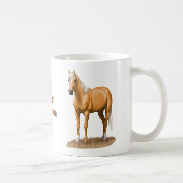 Mug Beau Stallion Cheval Palomino Quarter (Droite)
