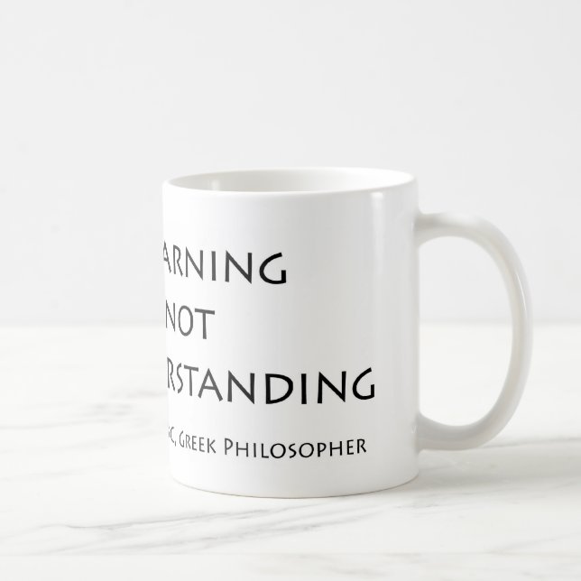 Mug Beaucoup apprenant n'enseigne pas la compréhension (Droite)