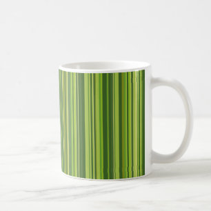 Mug Beaucoup de bandes colorées dans le motif vert