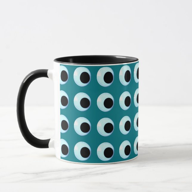 Mug Beaucoup de Googly Eyes couleur Arrière - plan per (Gauche)