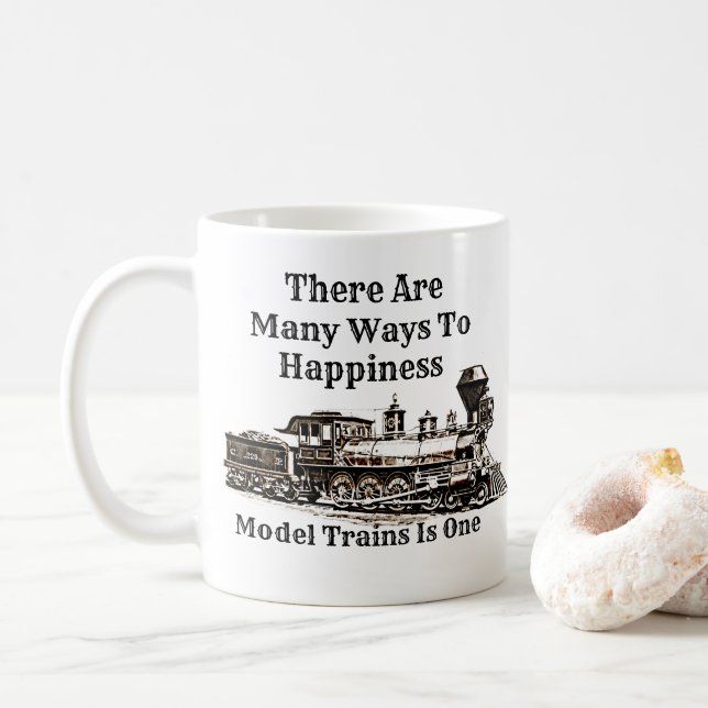 Mug Beaucoup de manières Happiness Modèle de vapeur Tr (Avec donut)