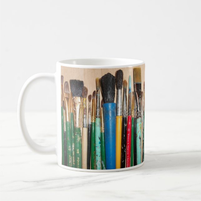 Mug Beaucoup de pinceaux colorés (Gauche)