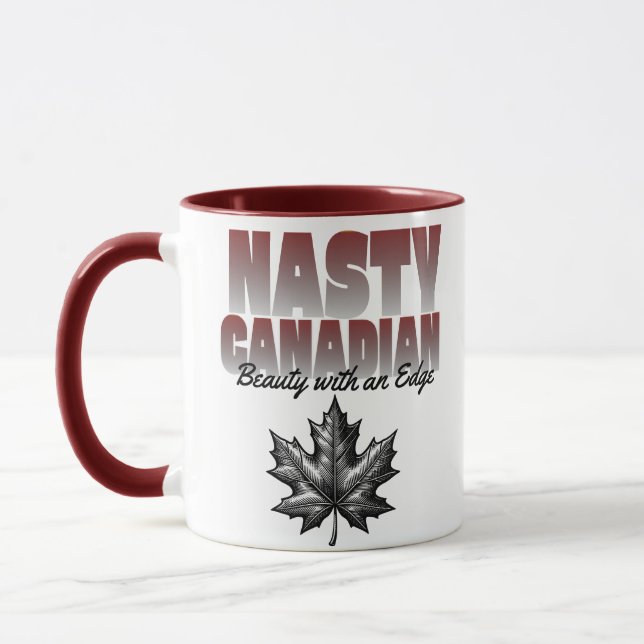 Mug Beauté canadienne délicieuse avec et Edge Maple Le (Gauche)