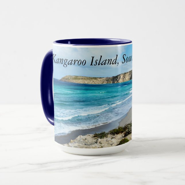 Mug "Beauté capturée : Littoral Iconique Kangaroo Isla (Devant gauche)