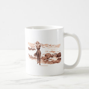 Mug Beauté de bain sirène de plage Gibson vintage