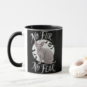 Mug Beauté de chat Sphinx à Halloween