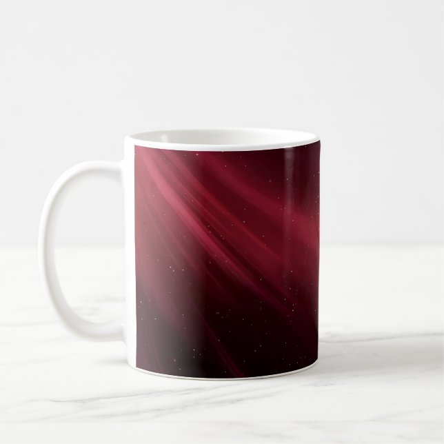 Mug Beauté de l'espace de poussière cosmique rouge (Gauche)