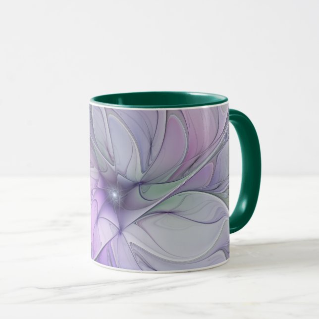 Mug Beauté Époustouflante Fleur d'Art Abstrait Moderne (Devant droit)