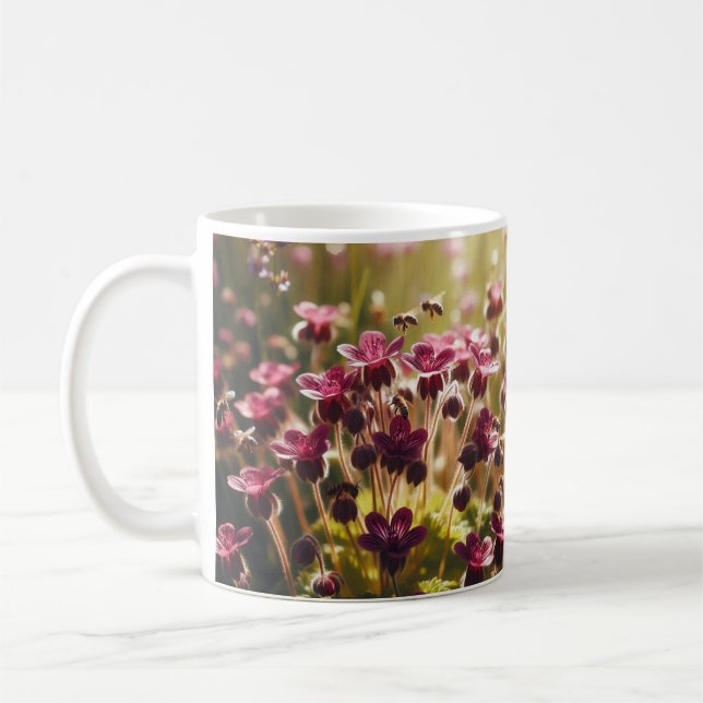 Mug Beauté florissante, Design floral café Mug" (Gauche)
