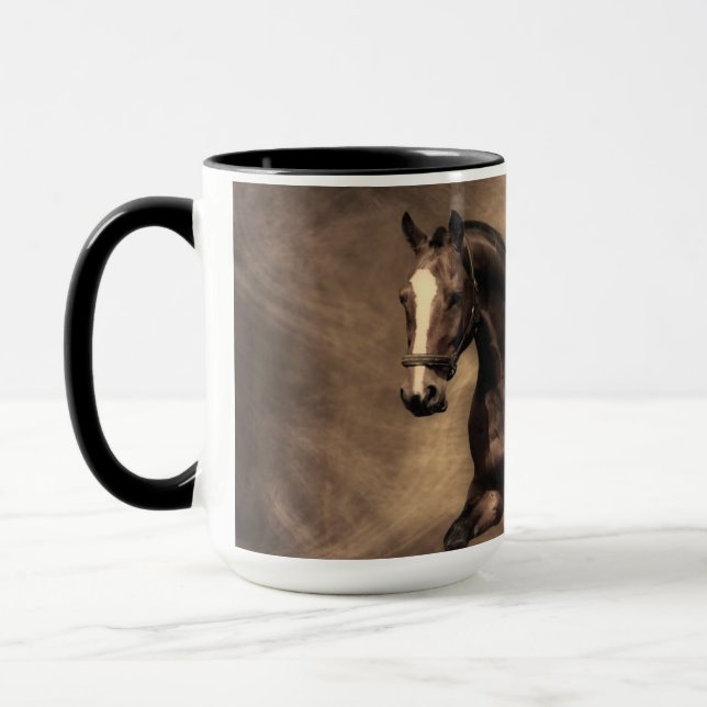 Mug Beautiful horse throw pillow (Gauche)