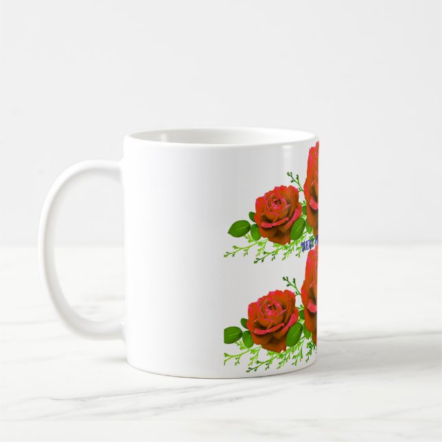 Mug Beautiful Red Roses Bouquet Photography | Romantic (Gauche)