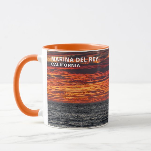 Mug Beautiful Sunset Colors - Marina Del Rey, CA (Gauche)