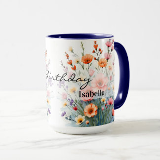 Mug Beautiful Wildflowers Trendy Luxury Collection