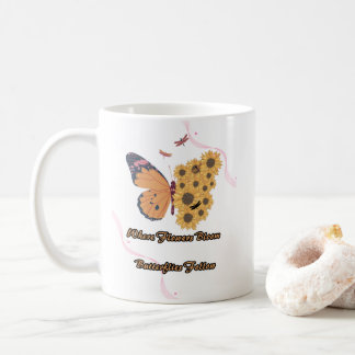 Mug "Beauty of Nature: Where Flowers Bloom and Butterf