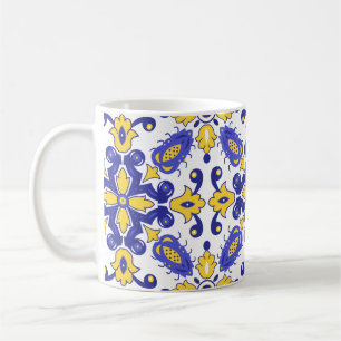 Mug 💙💛 Beaux azulejos bleus et jaunes