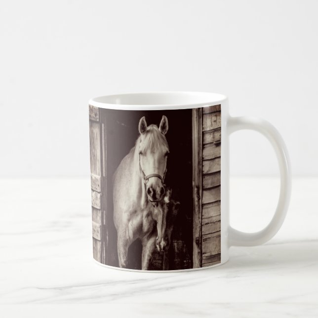Mug Beaux Chevaux et Brown rustique (Droite)