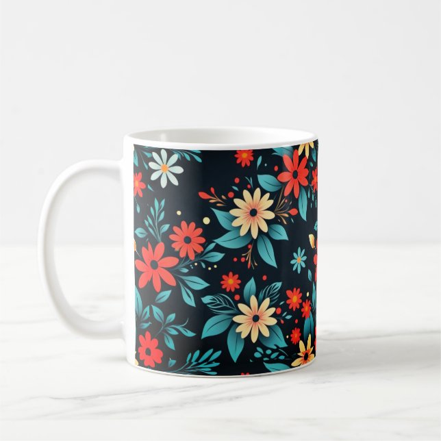 Mug Beaux Fleurs Motif Floral (Gauche)