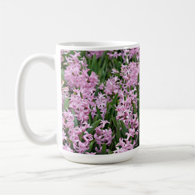 Mug Beaux jacinthes roses (Gauche)