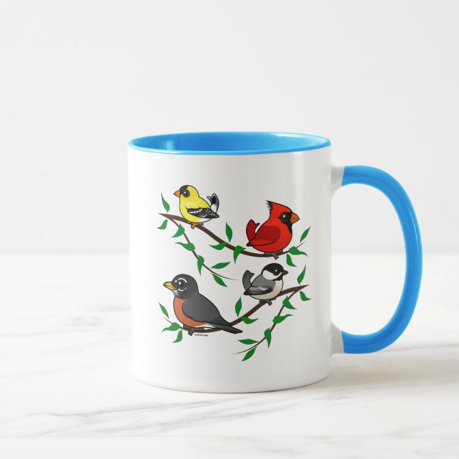 Mug Beaux oiseaux Jardins (Droite)